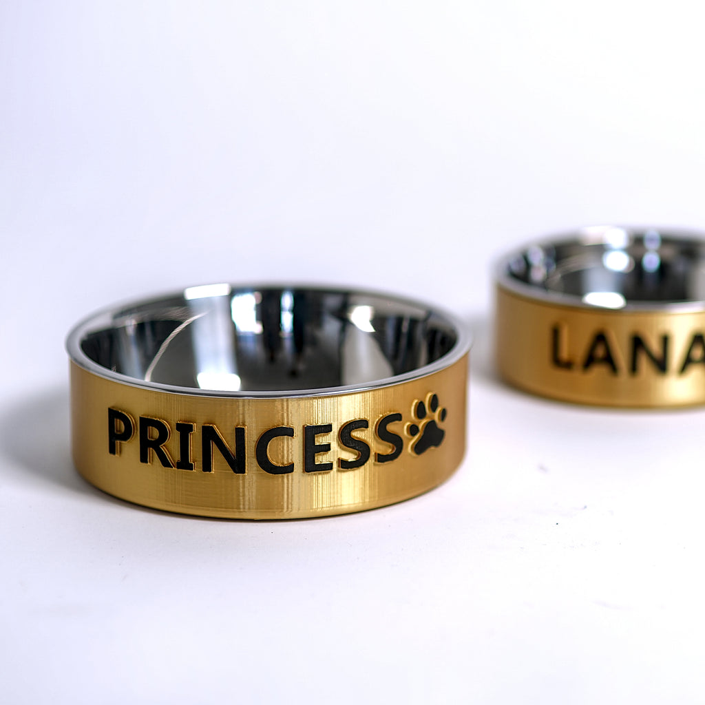 Forma Pets – Custom Name Bowl | Hand-Finished Personalized Pet Bowl